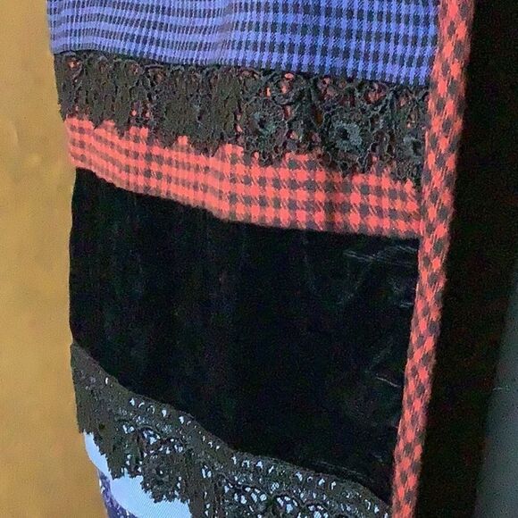 Mixed Media Velour Boho Vest - Picture 5 of 8